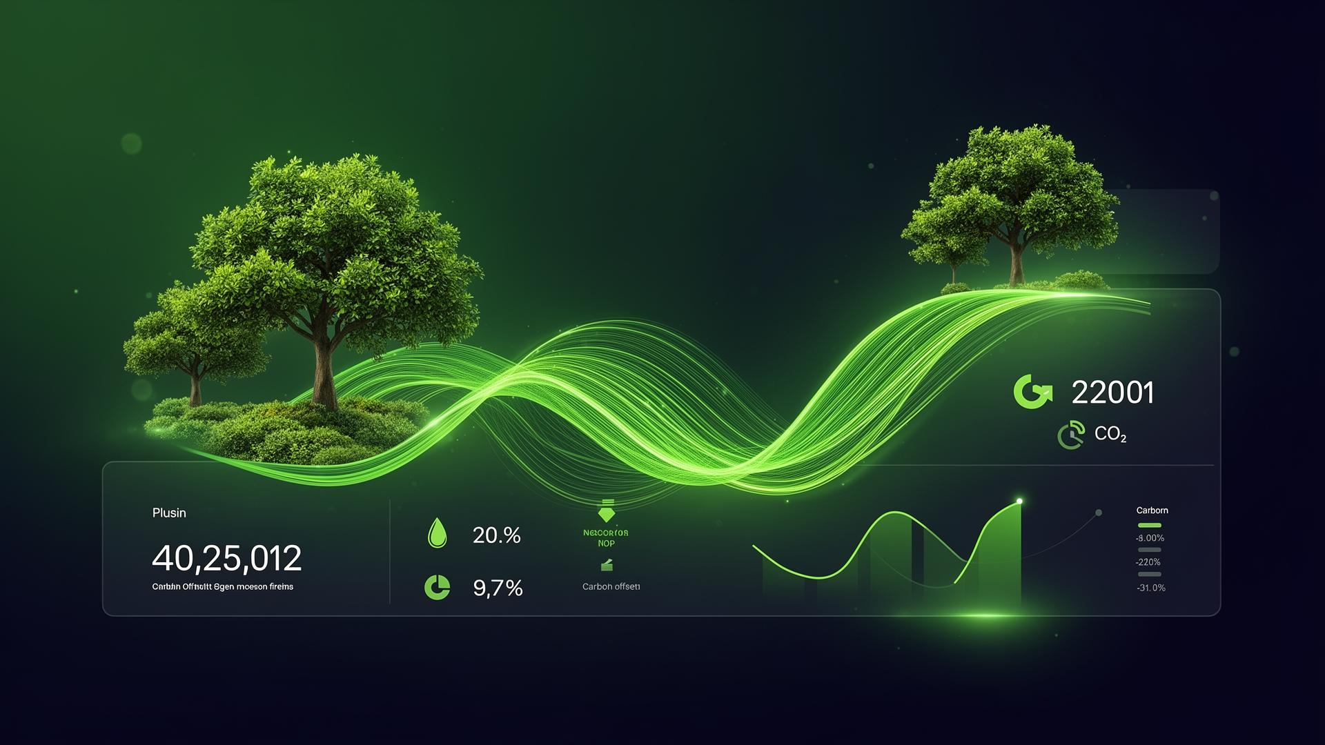 Visualização de métricas de carbono e compensação de CO2 com dados de logística reversa de REEE